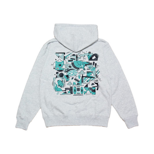 CROOZE x Drue Egg Hoodie -アッシュ