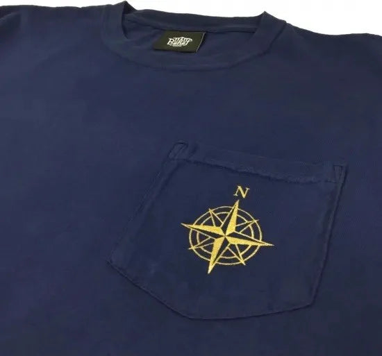 Belief NYC Compass Pocket Tee -ネイビー