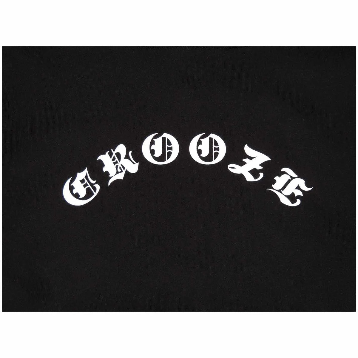 CROOZE Old English Logo Hoodie -ブラック