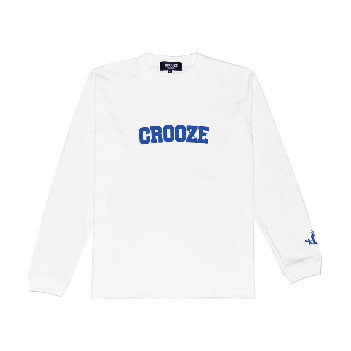 CROOZE Classic Logo Long Sleeve Tee -ホワイト