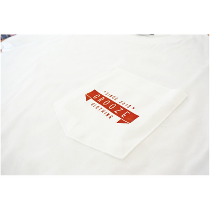 CROOZE x Drue Egg Pocket Tee -ホワイト