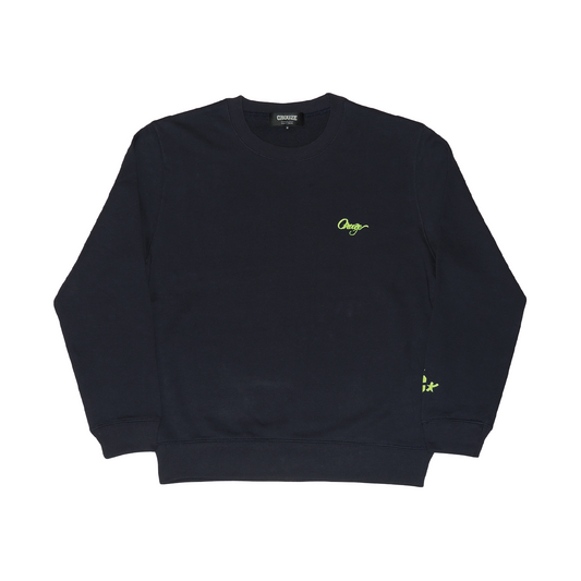 CROOZE Script Logo Crewneck -ネイビー