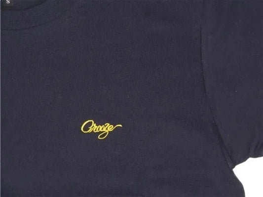 CROOZE Script One Point Tee -ネイビー