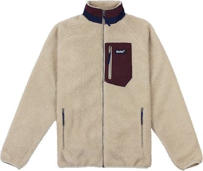 Belief NYC Arctic Zip Fleece -キャメル