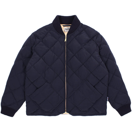 Belief NYC Diamond Quilted Jacket -ネイビー