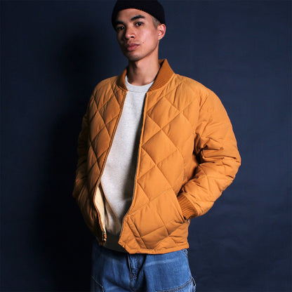 Belief NYC Diamond Quilted Jacket -タン