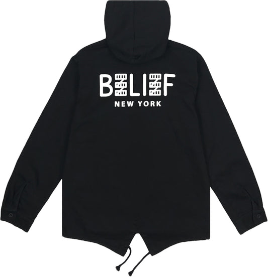 Belief NYC City Block Fishtail Jacket -ブラック