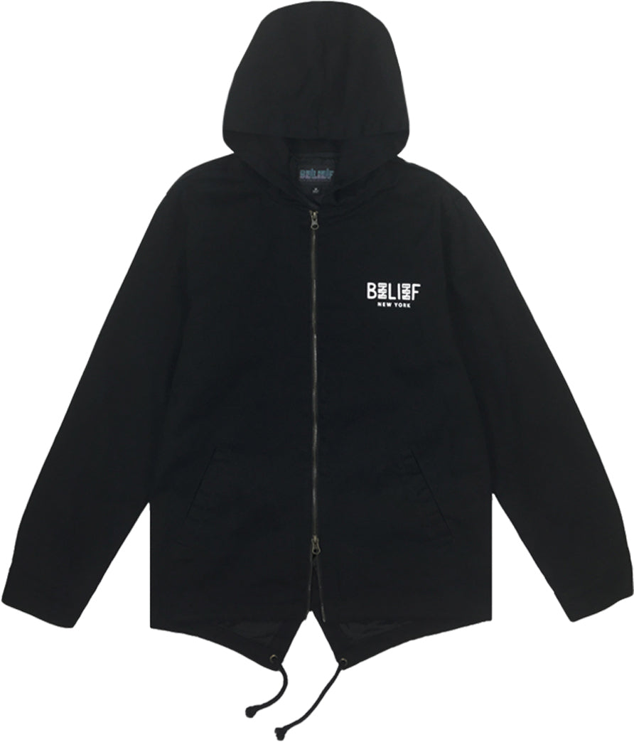 Belief NYC City Block Fishtail Jacket -ブラック