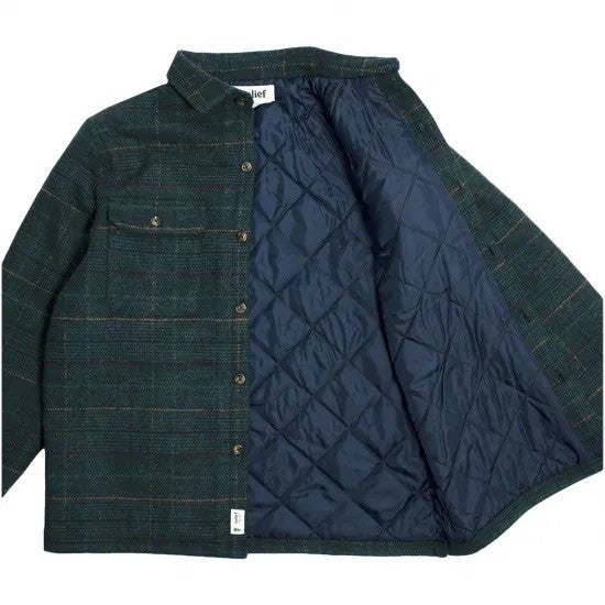 Belief NYC Quilted Flannel Overshirt -ハンター (コピー)