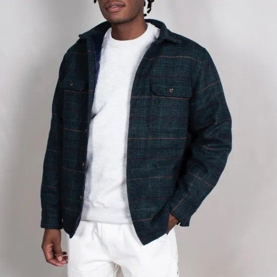 Belief NYC Quilted Flannel Overshirt -ハンター (コピー)