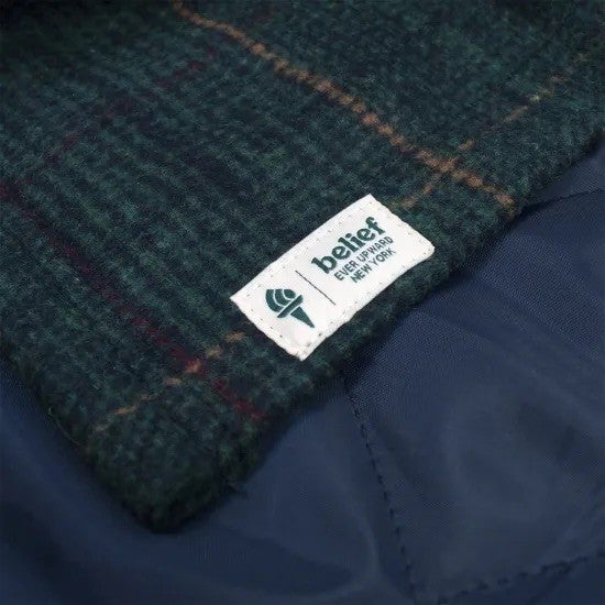 Belief NYC Quilted Flannel Overshirt -ハンター (コピー)