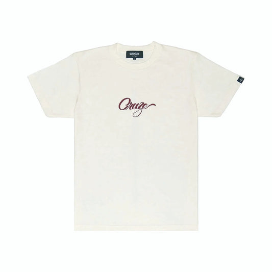 CROOZE Script Logo Tee -アイボリー